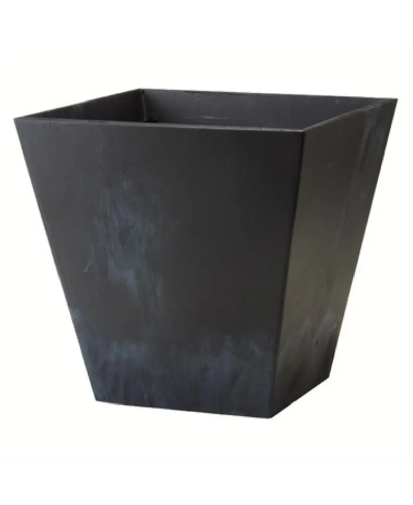 Novelty ArtStone Ella Planter Square Black 10 Inch