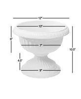 Novelty Grecian Urn Planter White 12 inch