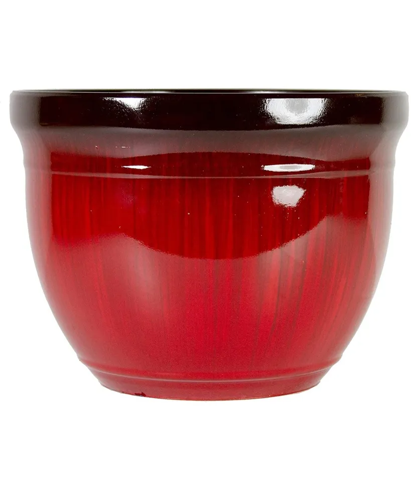 Gardener's Select Gardener Select Madison Planter Red Drip 15"