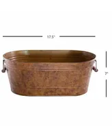 Gardener Select Farmhouse Collection Oval Planter w/ Handles 17.5"