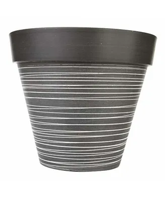 Gardener Select Wide Rim Planter Grey & White 13.78" D x 12.5" H