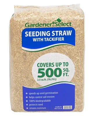 Gardener's Select Seeding Straw with Tackifier, 2.5 Cubic Feet