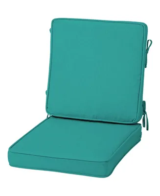 Arden Selections Acrylic Foam Chair Cushion 20In x 20In Aqua