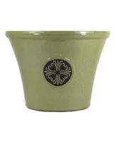 Garden Elements Logo Large Plastic Modern Planter Lime Green 14.75 Inches
