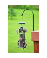 Natures Way Bird Products Wide Deluxe Sunflower Pewter Feeder 17 Inch