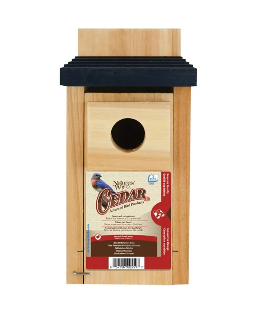 Natures Way CWH3 Bird Products CWH3 Cedar Bluebird Box House