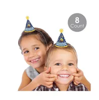 Construction Truck - Mini Cone Baby Shower or Birthday Small Party Hats - 8 Ct