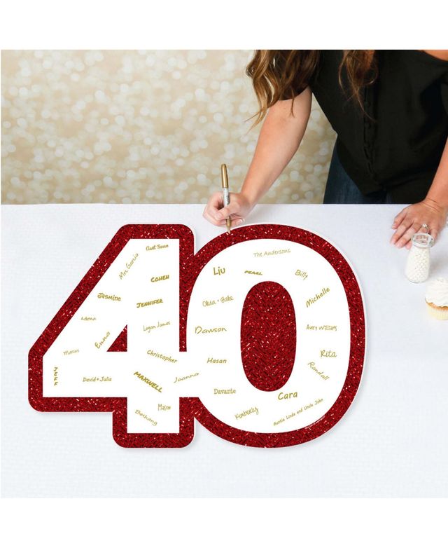 We Still Do - 40th Wedding Anniversary - Guest Book Alternative - Signature Mat
