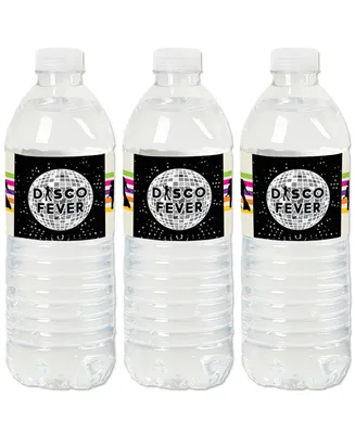 70's Disco - 1970s Disco Fever Party Water Bottle Sticker Labels - Set of 20