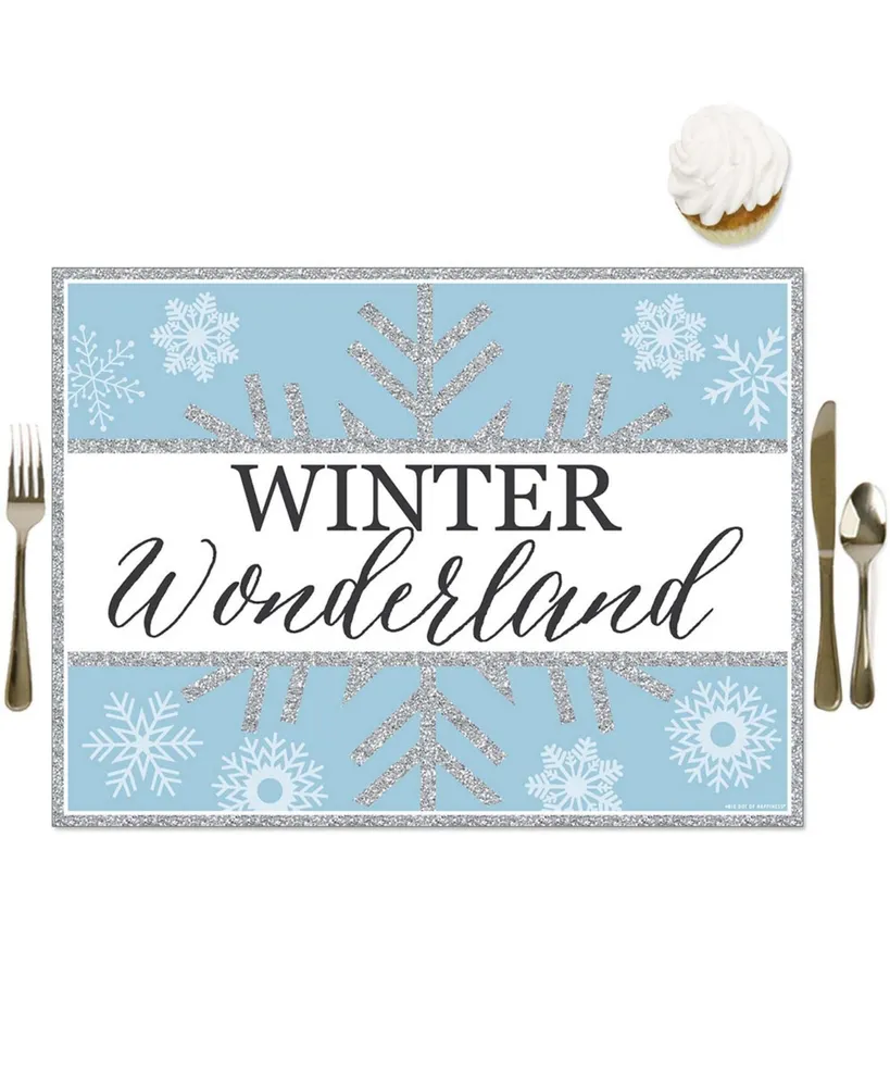 Big Dot Of Happiness Winter Wonderland - Candy Bar Wrappers Snowflake Party  Favors - Set of 24