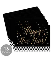New Year's Eve - Gold - Party Table Decorations - Party Placemats - 16 Ct