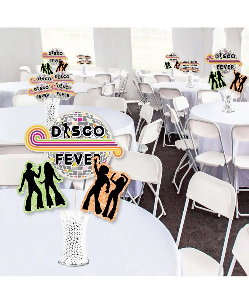 70's Disco - 1970s Disco Centerpiece Sticks - Showstopper Table Toppers - 35 Pc