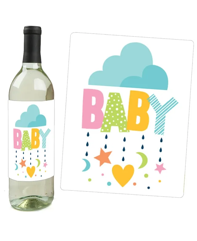 Stork Neutral Water Bottle Label  Baby Shower Water Bottle Stickers