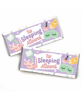Pajama Slumber Party - Candy Bar Wrapper Girls Sleepover Birthday Favors 24 Ct