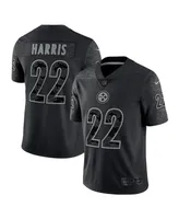 Men's Nike Najee Harris Black Pittsburgh Steelers Rflctv Limited Jersey