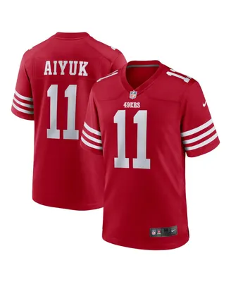 Men's Nike Brandon Aiyuk Scarlet San Francisco 49ers Team Player Game Jersey