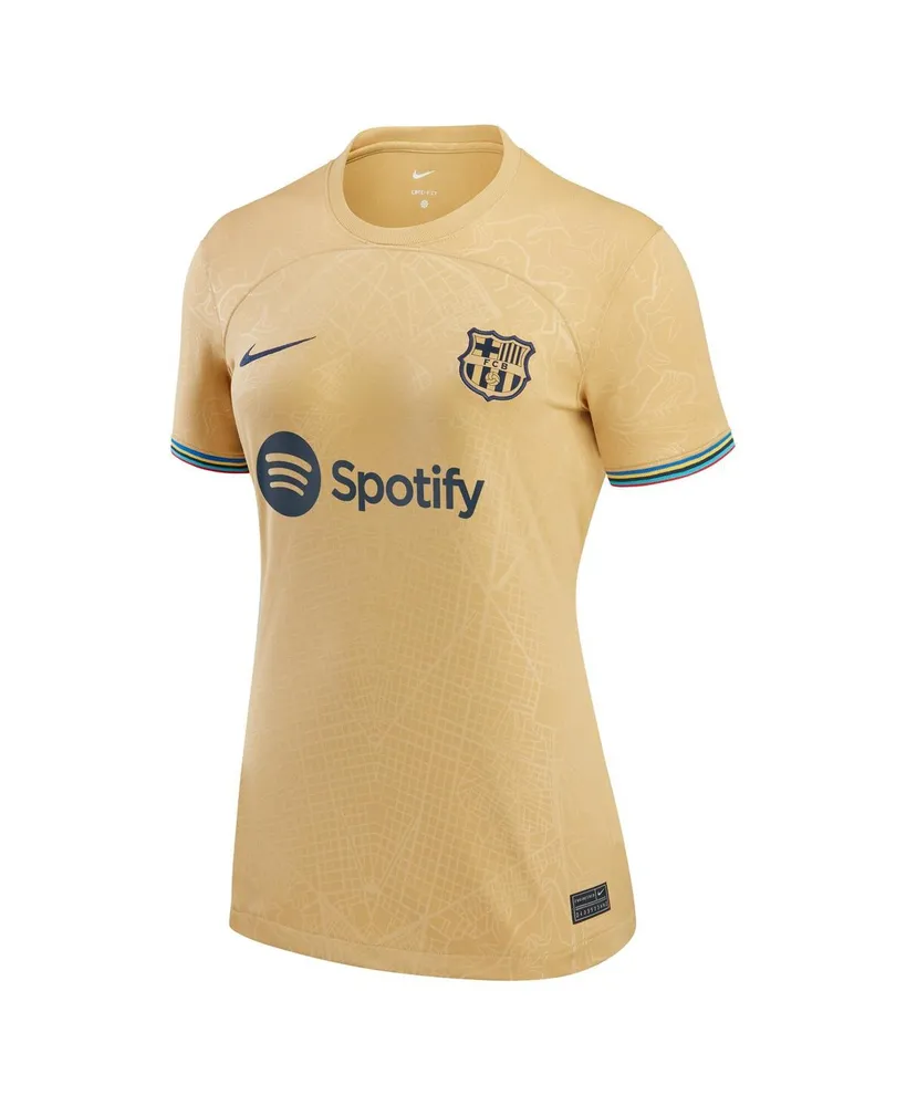 Women's Nike Yellow Barcelona 2022/23 Away Replica Blank Jersey