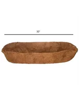 Grower Select Source Skill Coconut Arts Georgian Trough Liner, 30-Inch