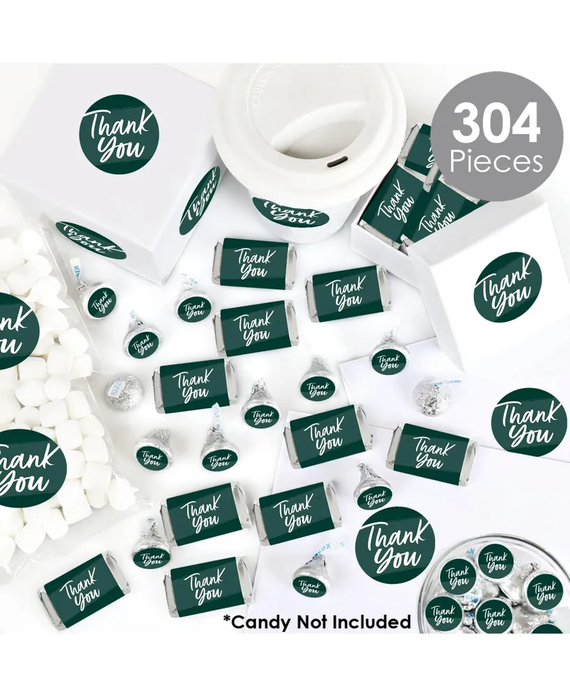 Emerald Elegantly Simple - Guest Party Favors Candy Favor Sticker Kit - 304 Pc