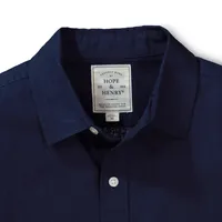 Hope & Henry Men's Linen Button Down Shirt