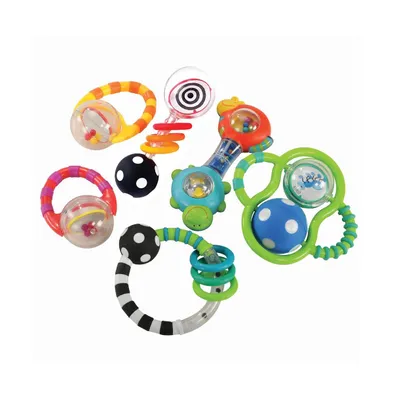 Kaplan Early Learning Baby Grasp & Explore Textured Rattle Set