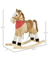 Qaba Indoor Rocker Animal Horse Kids Chair Toy for 3-6 Years