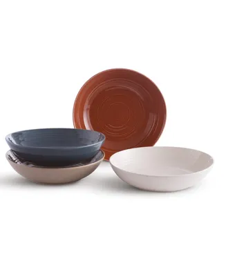 Sango Siterra Painters Palette Mixed Dinner Bowls, Set of 4