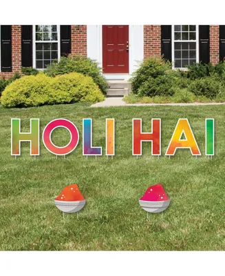 Holi Hai - Outdoor Lawn Decor - Festival of Colors Party Yard Signs - Holi Hai