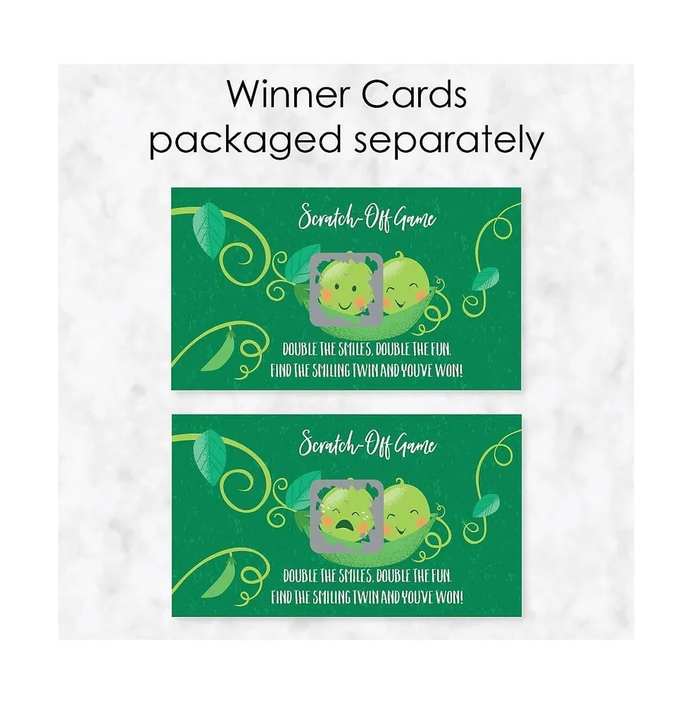 Double the Fun - Twins Two Peas in a Pod - Party Game Scratch Off Cards - 22 Ct