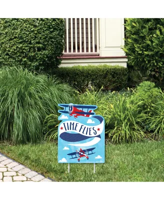 Taking Flight - Airplane - Outdoor Lawn Sign - Party Yard Sign - 1 Pc