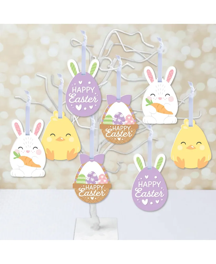 Spring Easter Bunny Happy Easter Decorations Tree Ornaments Set of 12