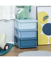 Qaba Kids Storage Container with Drawers for Playroom