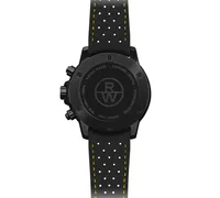 Raymond Weil Men's Swiss Chronograph Tango Black Perforated Rubber Strap 43mm