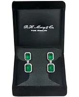 Effy Emerald (4-3/4 ct. t.w.) & Diamond (3/8 Drop Earrings 14k White Gold or Yellow