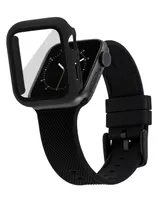 WITHit Black Protective Glass with Integrated Protective Case designed for 45mm Apple Watch