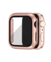 WITHit Unisex Rose Gold Tone/Gold Tone Full Protection Bumper with Integrated Glass Cover Compatible with 41mm Apple Watch - Gold