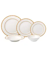 Lorren Home Trends 20 Piece Service for 4 Dinnerware Set