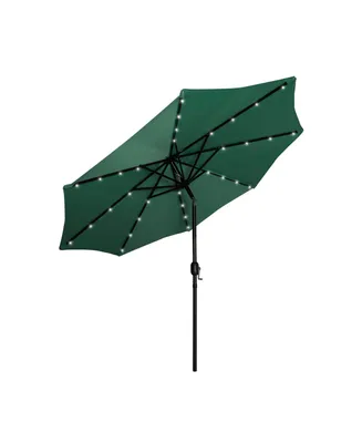 WestinTrends 9 ft. Patio Solar Power Led lights Market Umbrella