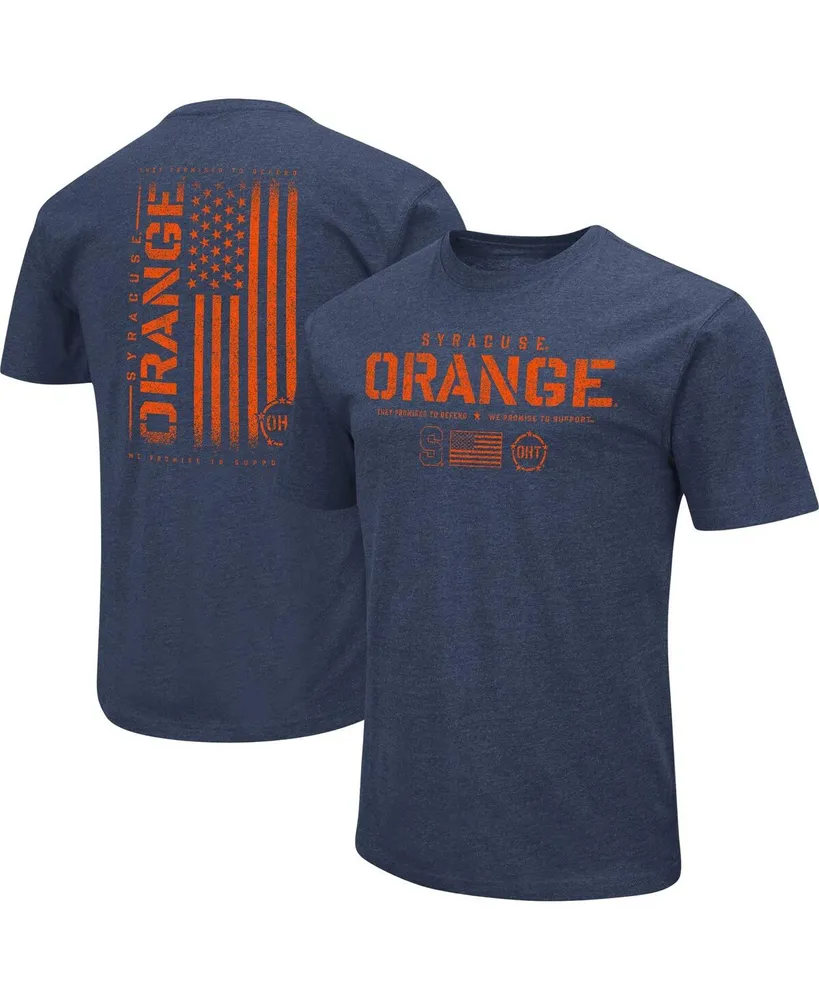 Men's Colosseum Navy Syracuse Orange Oht Military-Inspired Appreciation Flag 2.0 T-shirt