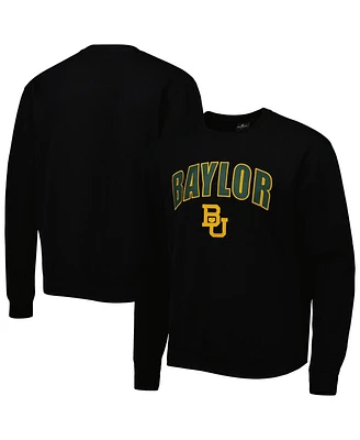 Men's Colosseum Baylor Bears Arch & Logo Pullover Sweatshirt