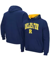 Men's Colosseum Navy Rochester Institute of Technology Tigers Arch & Logo Pullover Hoodie