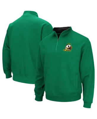 Men's Colosseum Green Oregon Ducks Big and Tall Tortugas Logo Quarter-Zip Sweatshirt