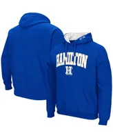 Men's Colosseum Royal Hamilton Continentals Arch & Logo Pullover Hoodie