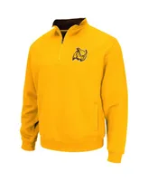 Men's Colosseum Gold Rowan Profs Tortugas Quarter-Zip Sweatshirt