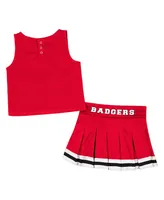 Toddler Girls Colosseum Red Wisconsin Badgers Carousel Cheerleader Set