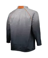 Men's Colosseum Heather Gray Texas Longhorns Sitwell Raglan Quarter-Zip Jacket