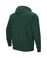 Men's Colosseum Green Wayne State Warriors Arch & Logo Pullover Hoodie