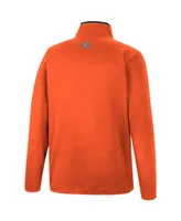 Men's Colosseum Orange Miami Hurricanes Rebound Quarter-Snap Jacket