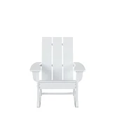 WestinTrends Modern Adirondack Outdoor Rocking Chair