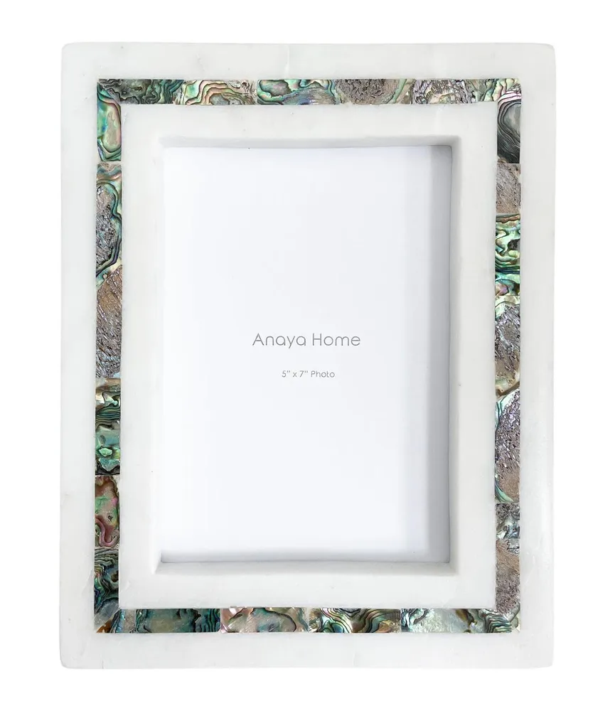 Mother of Pearl White Marble Decor Box (Large) - Anaya